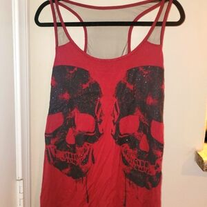 Hot Topic Top, Burgundy, XL